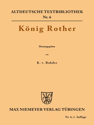 cover image of König Rother